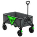 Vivosun Collapsible Folding Wagon, Outdoor Utility with Silent Universal Wheels, 110L, Grey & Green - Green Thumb Depot