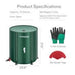 Vivosun Collapsible Rain Barrel, 53 Gallon, Green - Green Thumb Depot