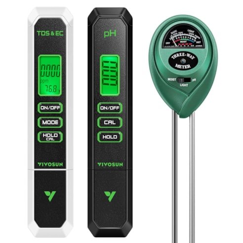 Vivosun Comprehensive Water and Soil Testing Combo for Home, Garden and Hydroponics - Green Thumb Depot