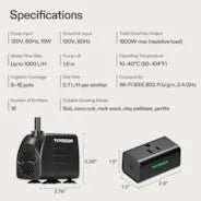 Vivosun FlexFeed Automatic Drip Irrigation Kit for Indoor & Outdoor Plants, Smart Watering System with 16 Drip Emitters, 4mm Fast Flow, App - Controlled A10 GrowHub, Quiet 15W Pump - Green Thumb Depot