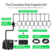 Vivosun FlexFeed Automatic Drip Irrigation Kit for Indoor & Outdoor Plants, Smart Watering System with 16 Drip Emitters, 4mm Fast Flow, App - Controlled A10 GrowHub, Quiet 15W Pump - Green Thumb Depot