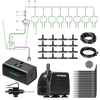 Vivosun FlexFeed Automatic Drip Irrigation Kit for Indoor & Outdoor Plants, Smart Watering System with 16 Drip Emitters, 4mm Fast Flow, App-Controlled A10 GrowHub, Quiet 15W Pump