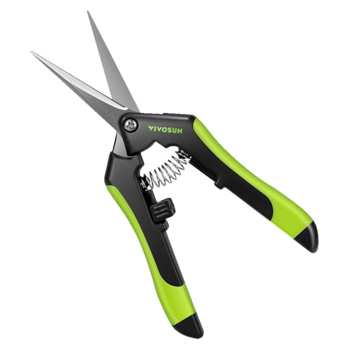 Vivosun Gardening Hand Pruner Pruning Shear with Straight Stainless Steel Blades, Black - and - Green - Green Thumb Depot