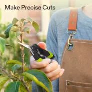 Vivosun Gardening Hand Pruner Pruning Shear with Straight Stainless Steel Blades, Black - and - Green - Green Thumb Depot