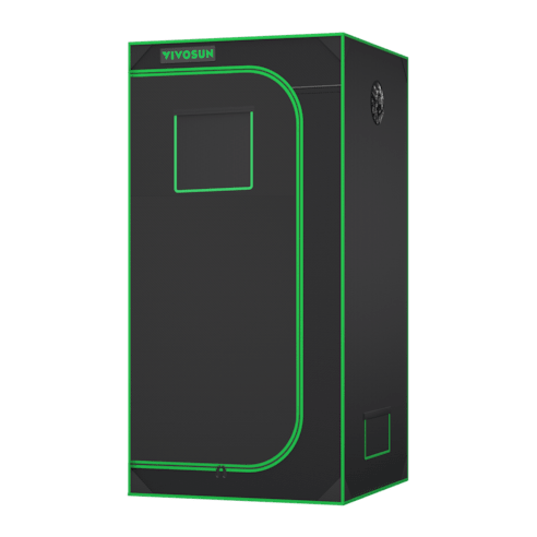 Vivosun Grow Tent 2.7x2.7 S276, 1 - 2 Plants Use, 600D Light - proof Oxford - Green Thumb Depot