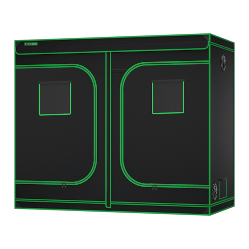 Vivosun Grow Tent 4x8 S848, 8 - 16 Plants Use, 600D Light - proof Oxford - Green Thumb Depot