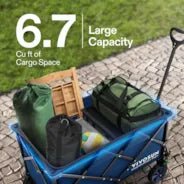 Vivosun Heavy Duty Collapsible Folding Wagon, Blue - Green Thumb Depot