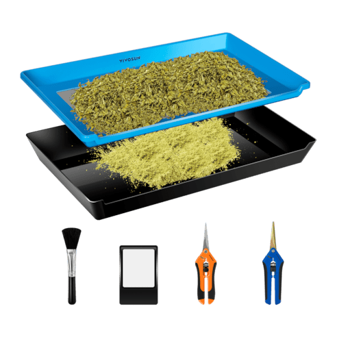 Vivosun Herb Trimming Tray for Harvest, Blue - Green Thumb Depot