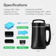 Vivosun Herbal Decarboxylation and Infusion Machine, Botanical Extractor and Infuser for Making Butter, Oil, and Tinctures, Includes Recipes and Complete Accessories - Green Thumb Depot