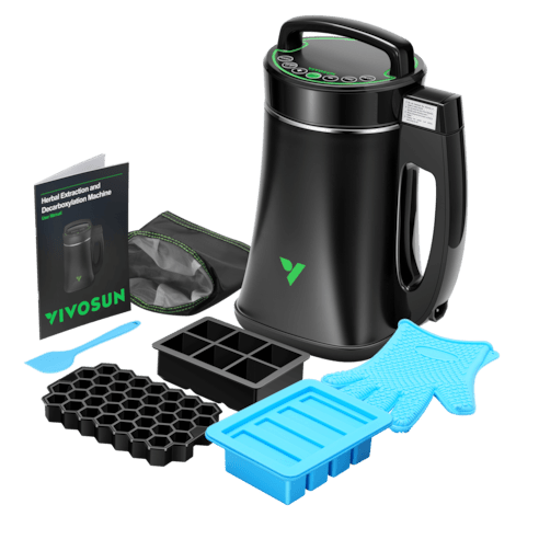 Vivosun Herbal Decarboxylation and Infusion Machine, Botanical Extractor and Infuser for Making Butter, Oil, and Tinctures, Includes Recipes and Complete Accessories - Green Thumb Depot
