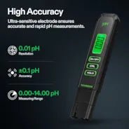 Vivosun High Accuracy pH Tester with 0 - 14 pH Measurement Range - Green Thumb Depot