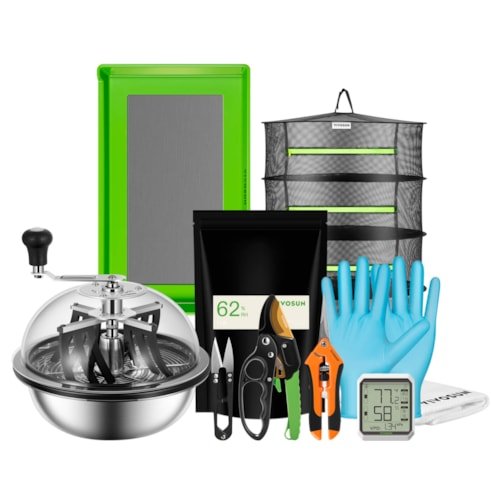 Vivosun Inclusive Harvest Kit, Includes 16” Bowl Trimmer, Trim Tray, Drying Rack, Bluetooth Hygrometer Thermometer, and All the Essential Tools for Successful Harvest - Green Thumb Depot