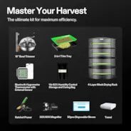 Vivosun Inclusive Harvest Kit, Includes 16” Bowl Trimmer, Trim Tray, Drying Rack, Bluetooth Hygrometer Thermometer, and All the Essential Tools for Successful Harvest - Green Thumb Depot