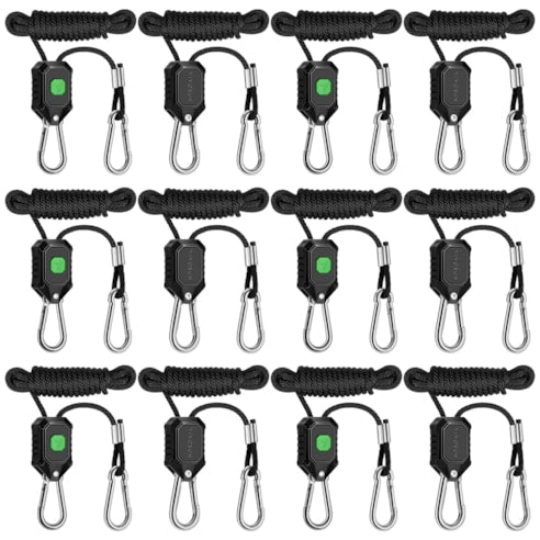 Vivosun LED Grow Light Adjustable Hanger 1/8 Inch, 150 lbs/pair Weight Capacity, 6 Pair - Green Thumb Depot