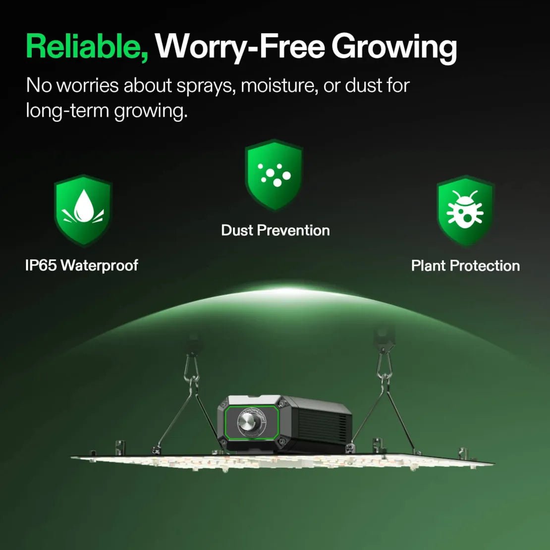 Vivosun LumaLight LED Grow Light, Full Spectrum Plant Light, 100W Smart Dimmable & High PPFD for Indoor Plants Seedling Vegetables Bloom - Green Thumb Depot