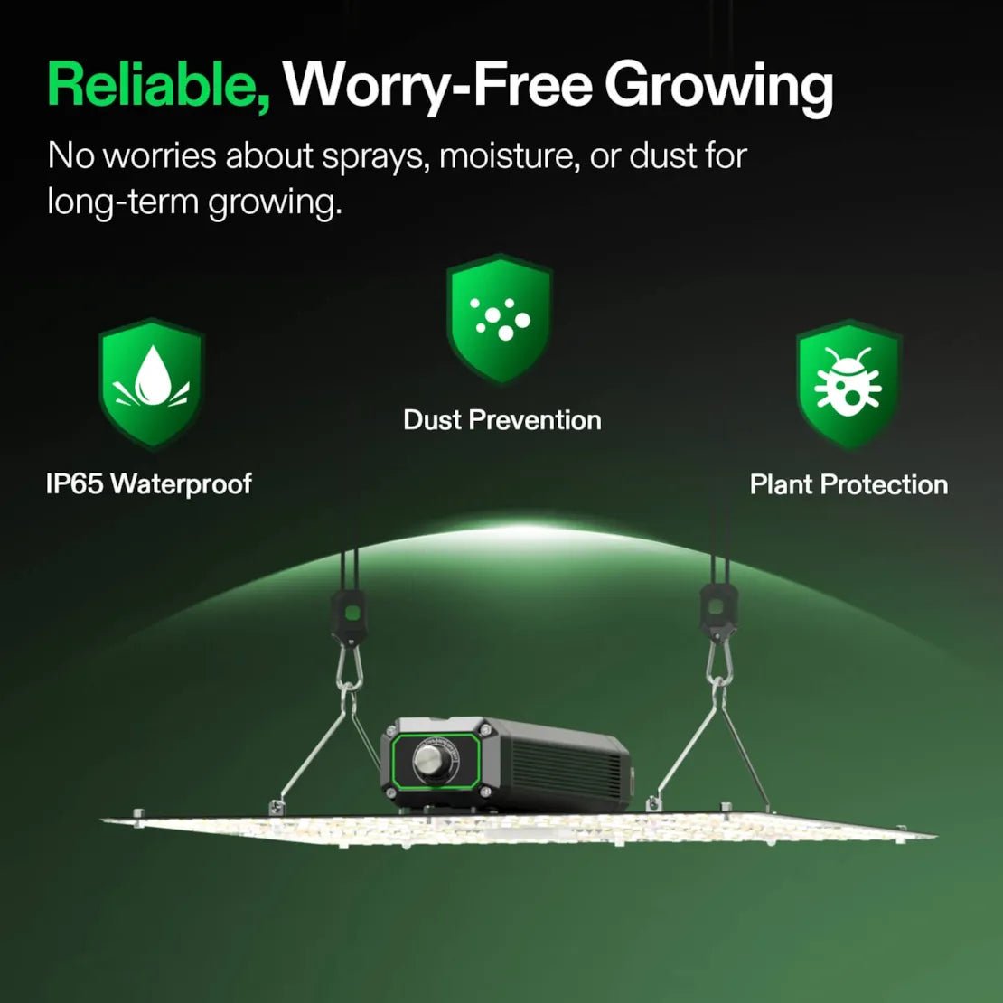 Vivosun LumaLight LED Grow Light, Full Spectrum Plant Light, 150W Smart Dimmable & High PPFD for Indoor Plants Seedling Vegetables Bloom - Green Thumb Depot