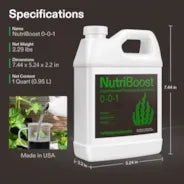Vivosun NutriBoost (0 - 0 - 1), All - Purpose Liquid Fertilizer for All Growing Stages, 32 Ounces/1 Quart - Green Thumb Depot