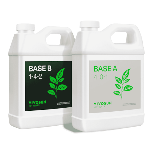 Vivosun Nutrients Base A & B Bundle, Liquid Fertilizer Supports Vegetative and Flowering Stage - Green Thumb Depot