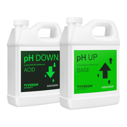 Vivosun pH Up & pH Down Kit, Liquid Fertilizer for All Plants and All Growing Systems, 1 Quart Each - Green Thumb Depot