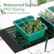 Vivosun Seedling Combo w/ 10"x20.75" Heat Mat and 6 - Pack Seed Starter Trays - Green Thumb Depot