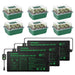Vivosun Seedling Combo w/ 3 - Pack 10"x20.75" Heat Mat and 6 - Pack Seed Starter Trays - Green Thumb Depot