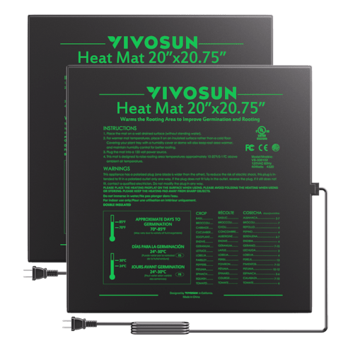 Vivosun Seedling Heat Mat 20" x 20.75" 2 Pack - Green Thumb Depot