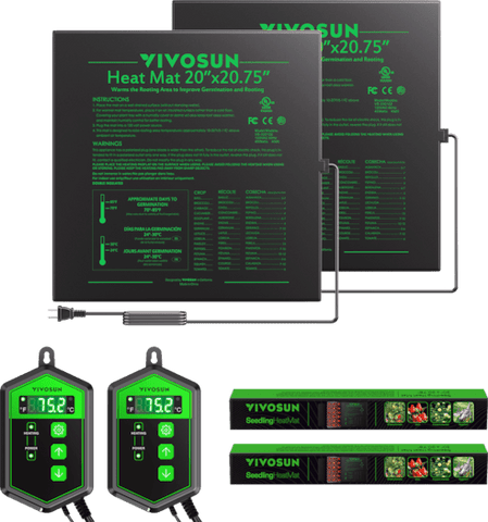 Vivosun Seedling Heat Mat Digital Thermostat Combo 20