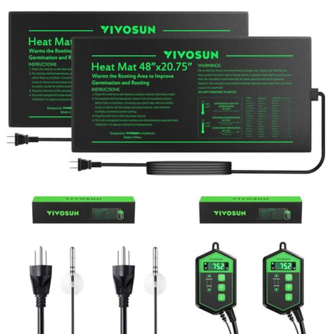 Vivosun Seedling Heat Mat Digital Thermostat Combo 48