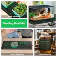 Vivosun Seedling Heat Mat with Dual Digital Display Thermostat 2 Pack - Green Thumb Depot