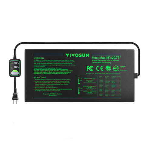 Vivosun Seedling Heat Mat with Dual Digital Display Thermostat - Green Thumb Depot