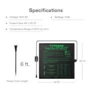 Vivosun Seedling Heat Mat with Dual Digital Display Thermostat - Green Thumb Depot
