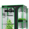 Vivosun Smart 2-in-1 Grow Tent Kit 3x4, 2-Plant Complete System, with WiFi E42A+ Controller, AeroLight Wing AW200SE LED Grow Light, and 4-inch AeroZesh G4 Ventilation Combo