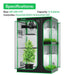 Vivosun Smart 2 - in - 1 Grow Tent Kit 3x4, 2 - Plant Complete System, with WiFi E42A+ Controller, AeroLight Wing AW200SE LED Grow Light, and 4 - inch AeroZesh G4 Ventilation Combo - Green Thumb Depot