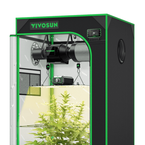 Vivosun Smart Grow Tent Kit, 2 × 2ft 1-Plant System, WiFi-Integrated Automatic Grow System with Full Spectrum LED Grow Light, Efficient Ventilation System with GrowHub E42A+ Controller