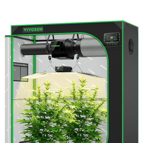 Vivosun Smart Grow Tent Kit, 4 × 2ft 2-Plant System, WiFi-Integrated Automatic Grow System with Full Spectrum LED Grow Light, Efficient Ventilation System with GrowHub E42A+ Controller