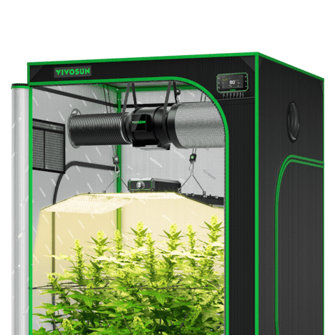 Vivosun Smart Grow Tent Kit, 4 × 4ft 4-Plant System, WiFi-Integrated Automatic Grow System with Full Spectrum LED Grow Light, Efficient Ventilation System with GrowHub E42A+ Controller