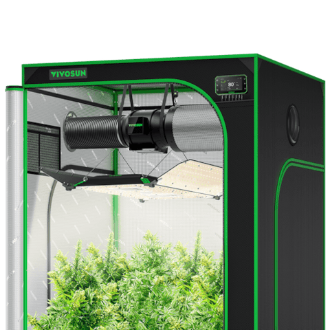 Vivosun Smart Grow Tent Kit 4x4, 4-Plant Complete System, with WiFi E42A+ Controller, 400W AeroLight Wing LED Grow Light, 6-inch AeroZesh G6 Ventilation Combo