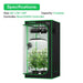 Vivosun Smart Grow Tent Kit Pro 2.7x2.7, 2 - Plant Complete System, with WiFi E42A+ Controller, 100W AeroLight LED Grow Light, 4 - inch AeroZesh T4 Ventilation Combo, and AeroWave E6 Gen2 Clip - on Fan - Green Thumb Depot