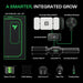Vivosun Smart Grow Tent Kit Pro 3x3, 3 - Plant Complete System, with WiFi E42A+ Controller, 200W AeroLight Wing LED Grow Light, 4 - inch AeroZesh T4 Ventilation Combo, and AeroWave E6 Gen2 Clip - on Fan - Green Thumb Depot