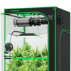 Vivosun Smart Grow Tent Kit Pro 4x4, 4-Plant Complete System, with WiFi E42A+ Controller, 400W AeroLight Wing LED Grow Light, 6-inch AeroZesh T6 Ventilation Combo, and AeroWave E6 Gen2 Clip-on Fan