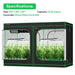 Vivosun Smart Grow Tent Kit Pro 5x10, 12 - Plant Complete System, with WiFi E42A+ Controller, 2x 750W LumaLight LED Grow Light, and 8 - inch AeroZesh T8 Ventilation Combo - Green Thumb Depot