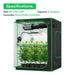 Vivosun Smart Grow Tent Kit Pro 5x5, 6 - Plant Complete System, with WiFi E42A+ Controller, 3x 200W AeroLight Wing LED Grow Light, 8 - inch AeroZesh T8 Ventilation Combo, and 2x AeroWave E6 Gen2 Clip - on Fan - Green Thumb Depot