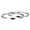 Vivosun Stainless Steel Air Ducting Clamps, 4/6/8/12 Inch Adjustable Hose Clamps with Worm Drive for Ducting, Heating, Cooling, Exhaust, and Ventilation (Pack of 2) - 8