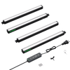 Vivosun T5 Grow Lights for Indoor Plants, 5000K Full Spectrum 28W (4 x 7W), 1FT LED Plant Light Strip with Timer & Dimming Controller for Seed Starting, 4-Pack