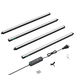Vivosun T5 Grow Lights for Indoor Plants, 5000K Full Spectrum 60W (4 x 15W), 2FT LED Plant Light Strip with Timer & Dimming Controller for Seed Starting, 4 - Pack - Green Thumb Depot