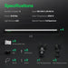 Vivosun T5 Grow Lights for Indoor Plants, 5000K Full Spectrum 60W (4 x 15W), 2FT LED Plant Light Strip with Timer & Dimming Controller for Seed Starting, 4 - Pack - Green Thumb Depot