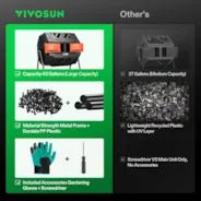 Vivosun Tumbling Composter Dual Rotating Batch Compost Bin 43 Gallon Orange - Green Thumb Depot