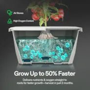 Vivosun VGrow DWC Hydroponics Growing System Kit for VGrow Smart Grow Box, 4 - Gallon Deep Water Culture with Air Stones and Rapid Rooters, Not Compatible with E42A - Green Thumb Depot