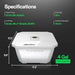 Vivosun VGrow DWC Hydroponics Growing System Kit for VGrow Smart Grow Box, 4 - Gallon Deep Water Culture with Air Stones and Rapid Rooters, Not Compatible with E42A - Green Thumb Depot