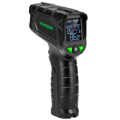 Vivosun VPD Thermometer, Handheld Environmental Monitor, Precision Infrared Laser Thermometer Gun with Adjustable Emissivity, Leaf VPD and Temperature Monitoring for Plants, Grow Tents, HVAC - Green Thumb Depot